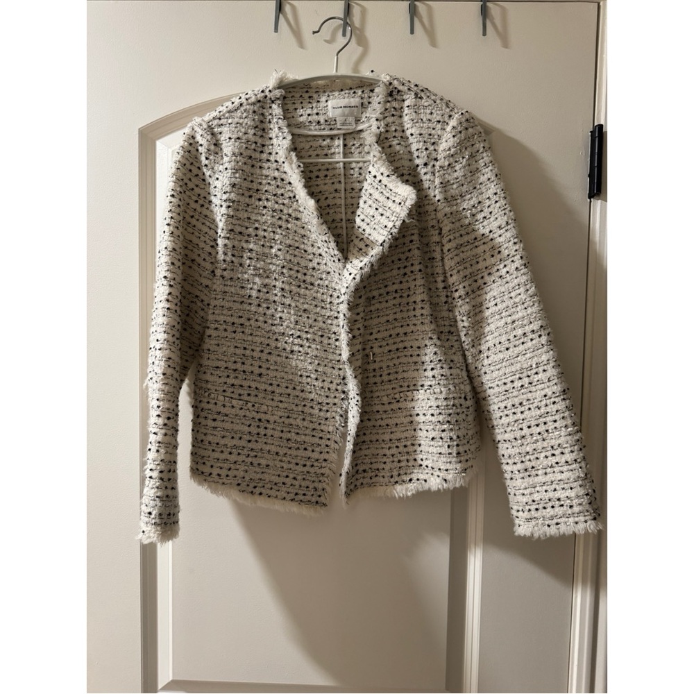 Women's Tweed Jacket - White and Black